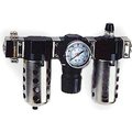 Arrow Pneumatics Arrow 1/4" Mod FRL W/End Ports VC33352W, GA, Metal Bowl W/Sight, Manual & Arrow Fog LUBR, OSHA Valve VC33352W